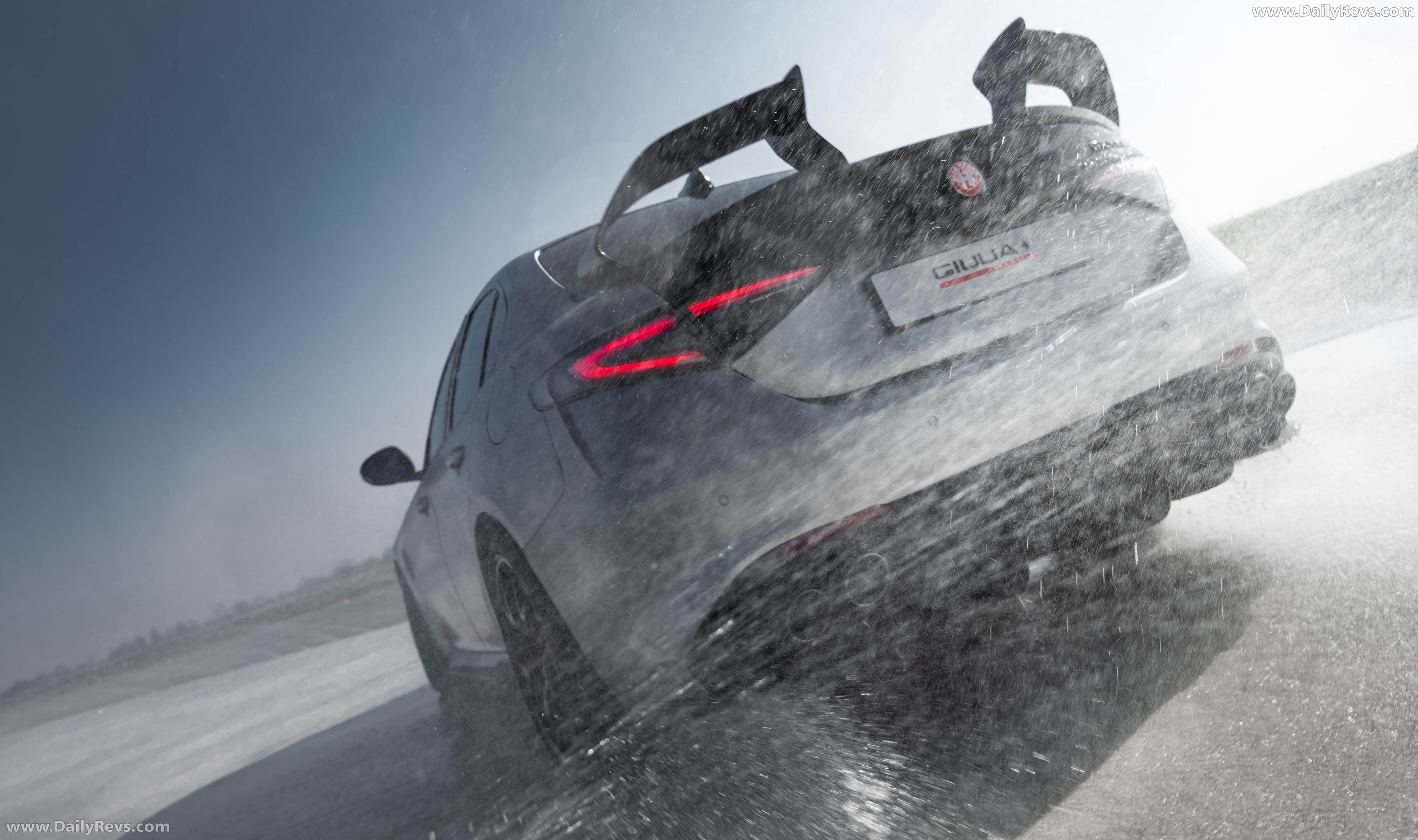 2027 Alfa Romeo Giulia Quadrifoglio Luna Rossa Rear View